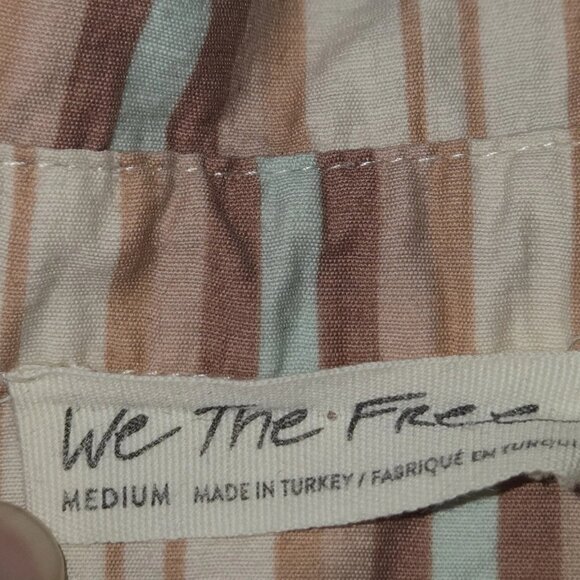 We The Free‎ Free People Poolside Printed Boyfriend Shirt Medium - Picture 6 of 8